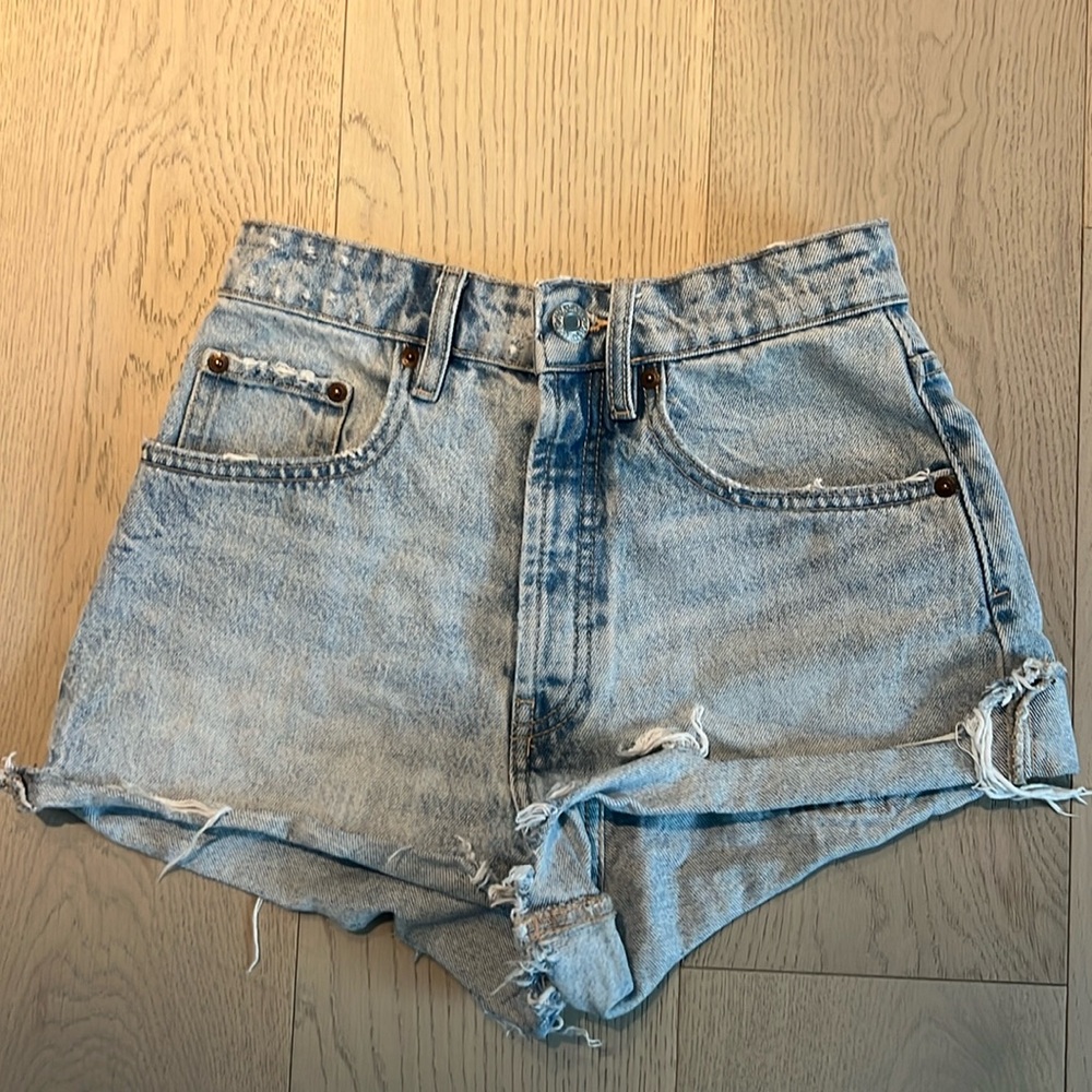 denim shorts